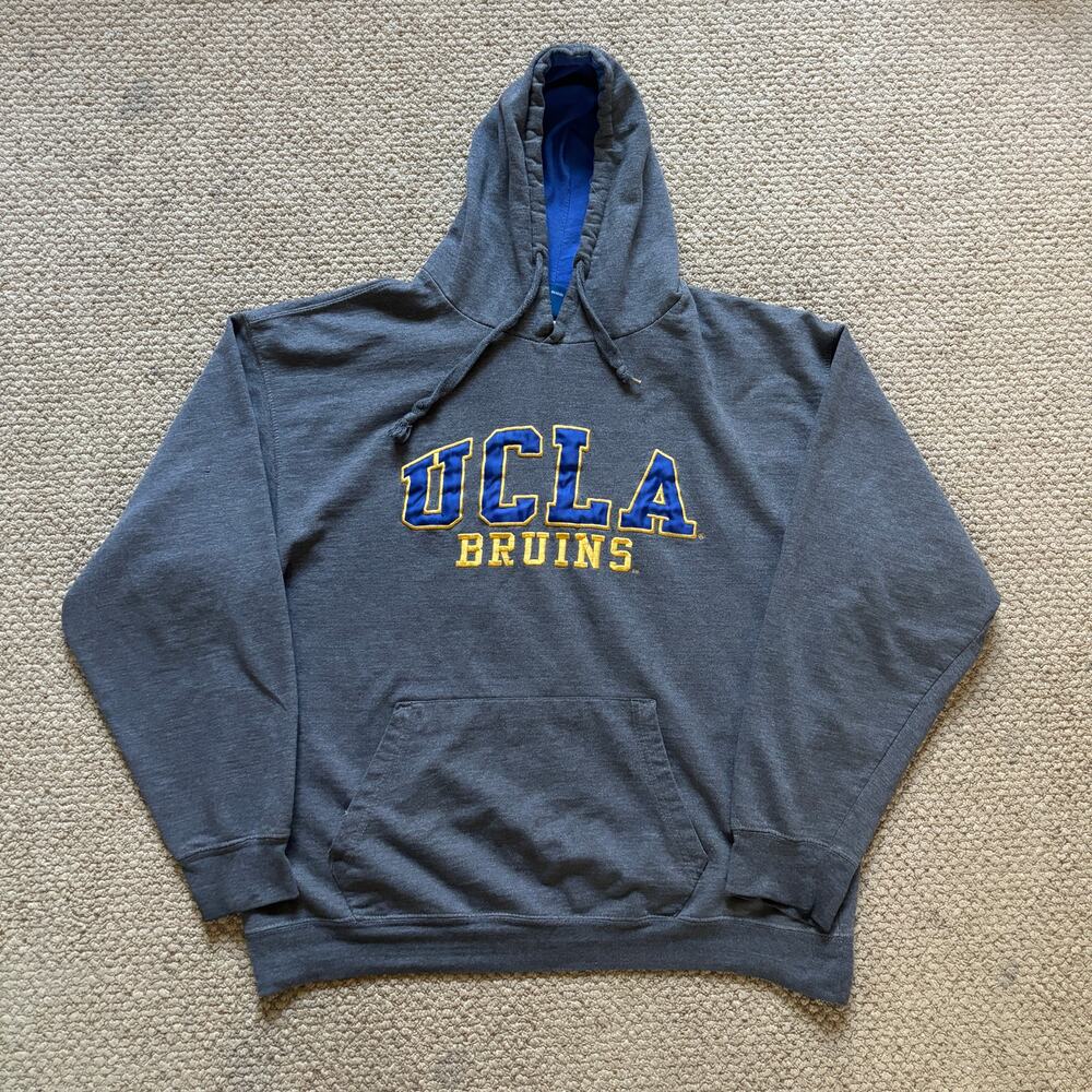y2k UCLA Bruins Old Varsity Brand embroidered Hoodie XL collegewear socal